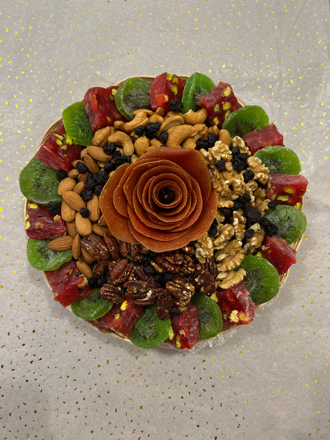 DRIED FRUITS AND NUTS ROUND TRAY 8