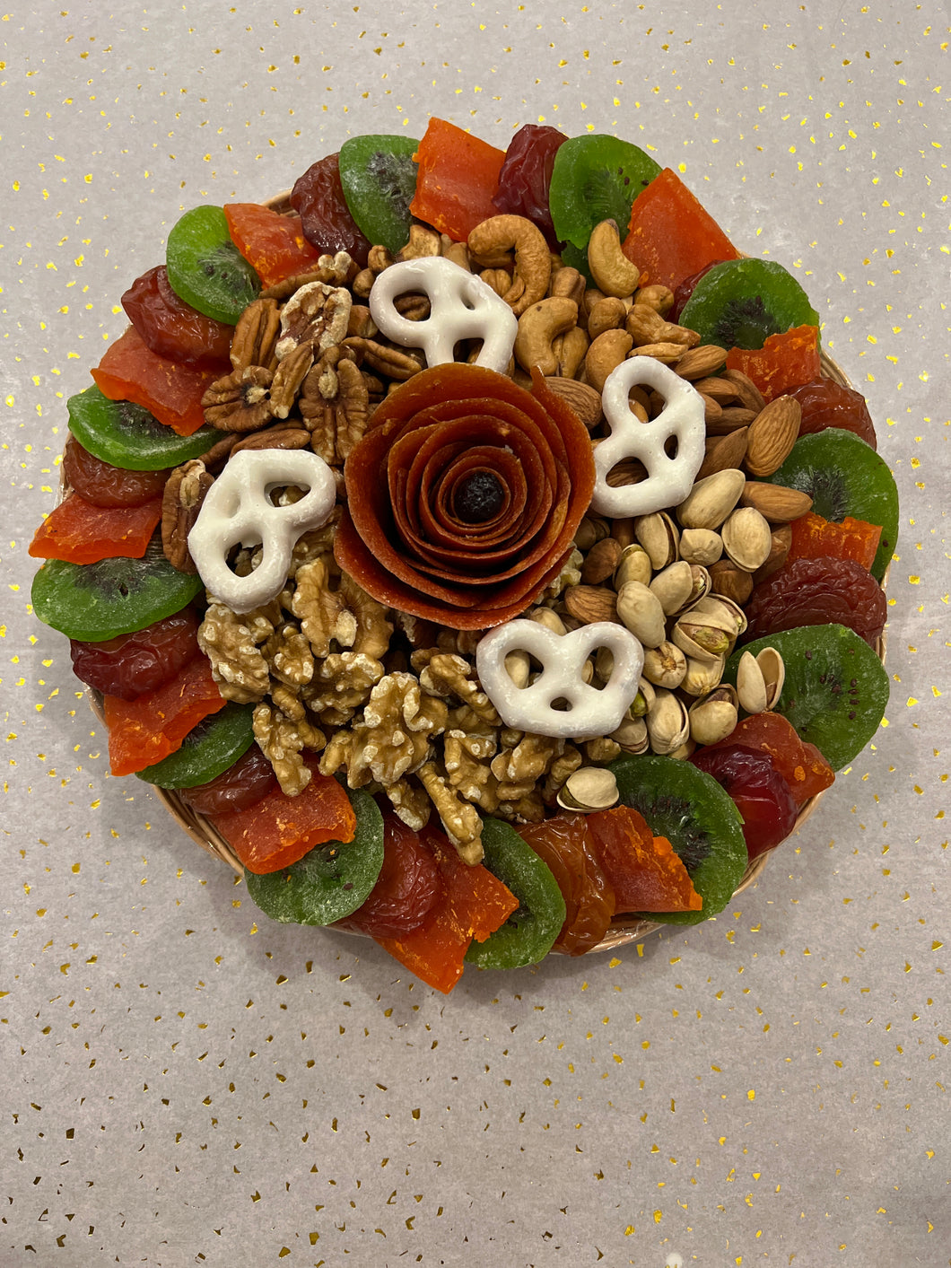 DRIED FRUITS AND NUTS  ROUND TRAY 5