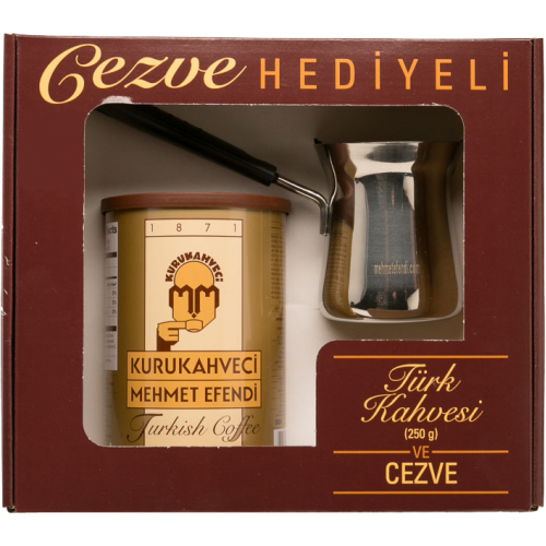 KURUKAHVECI MEHMET EFENDI TURKISH COFFEE 250g w/ FREE COFFEE POT